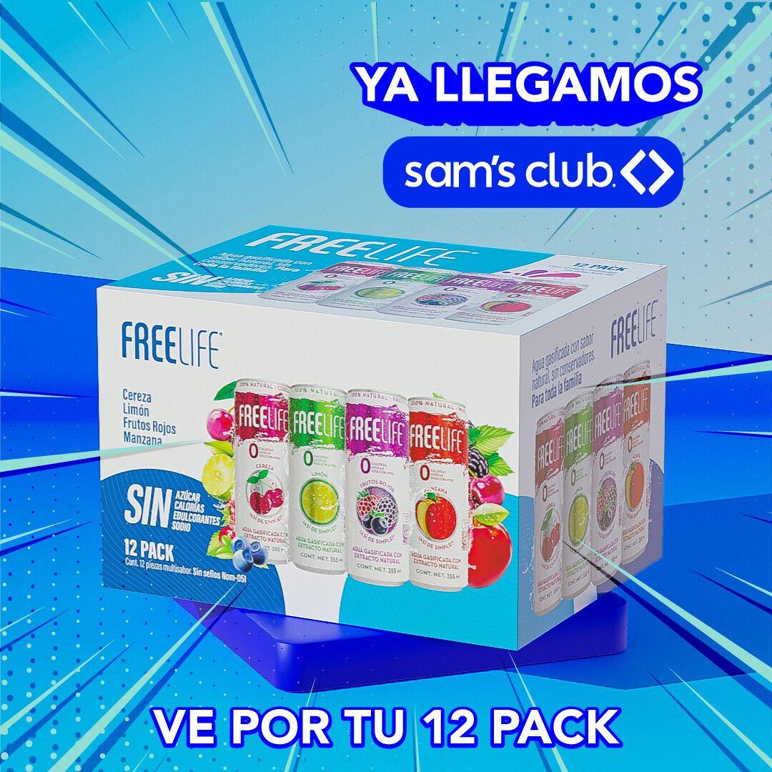 Presentaciones Y Sabores Freelife Agua Gasificada